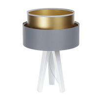 TISCHLAMPE Grau 30/45 cm - Weiß, Kunststoff (30/0.7/45cm) - ONZENO