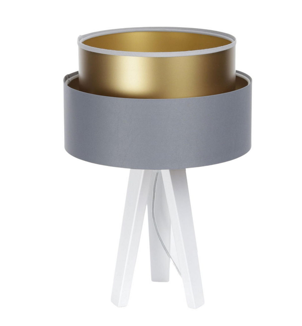 TISCHLAMPE Grau 30/45 cm - Weiß, Kunststoff (30/0.7/45cm) - ONZENO