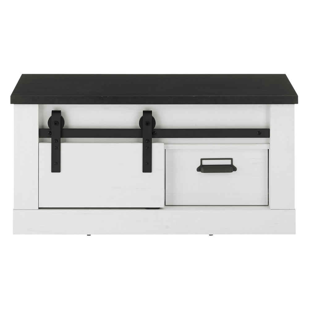 KOMMODE Shelton-61 - Weiß, Holzwerkstoff (93/46/43cm) - Lomado