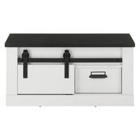 KOMMODE Shelton-61 - Weiß, Holzwerkstoff (93/46/43cm) - Lomado