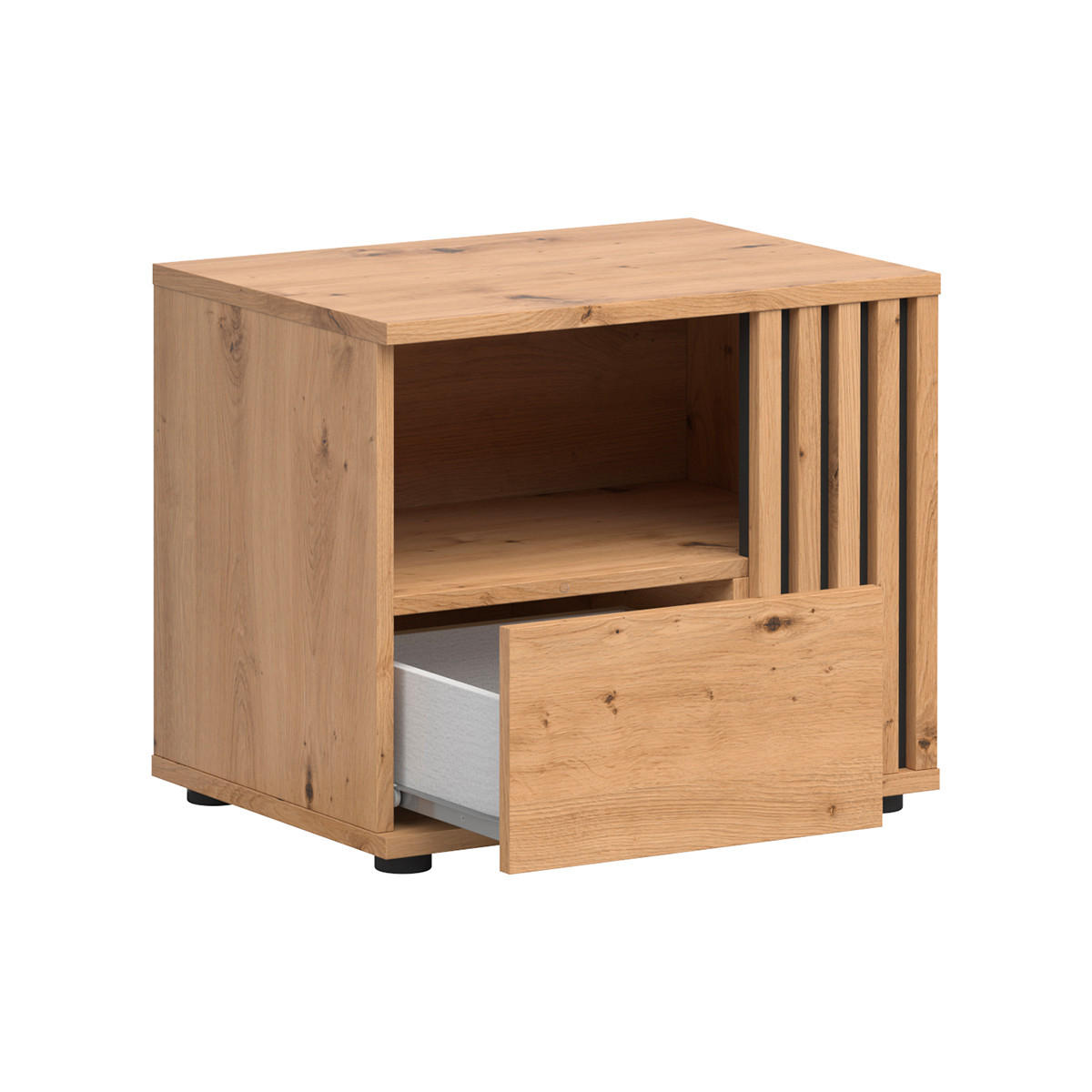 NOČNÍ STOLEK Ezra Dřevo - hnědá, kompozitní dřevo (55/46/40cm) - Petits-meubles