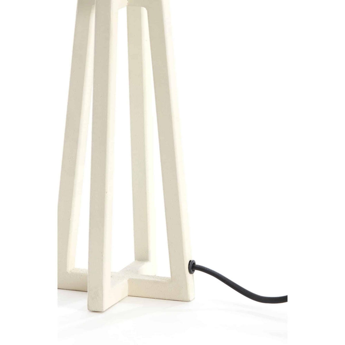 LAMPENFUSS Miley Weiß 11.5/11.5/31 cm - Weiß, Metall (11.5/11.5/31cm) - Light & Living