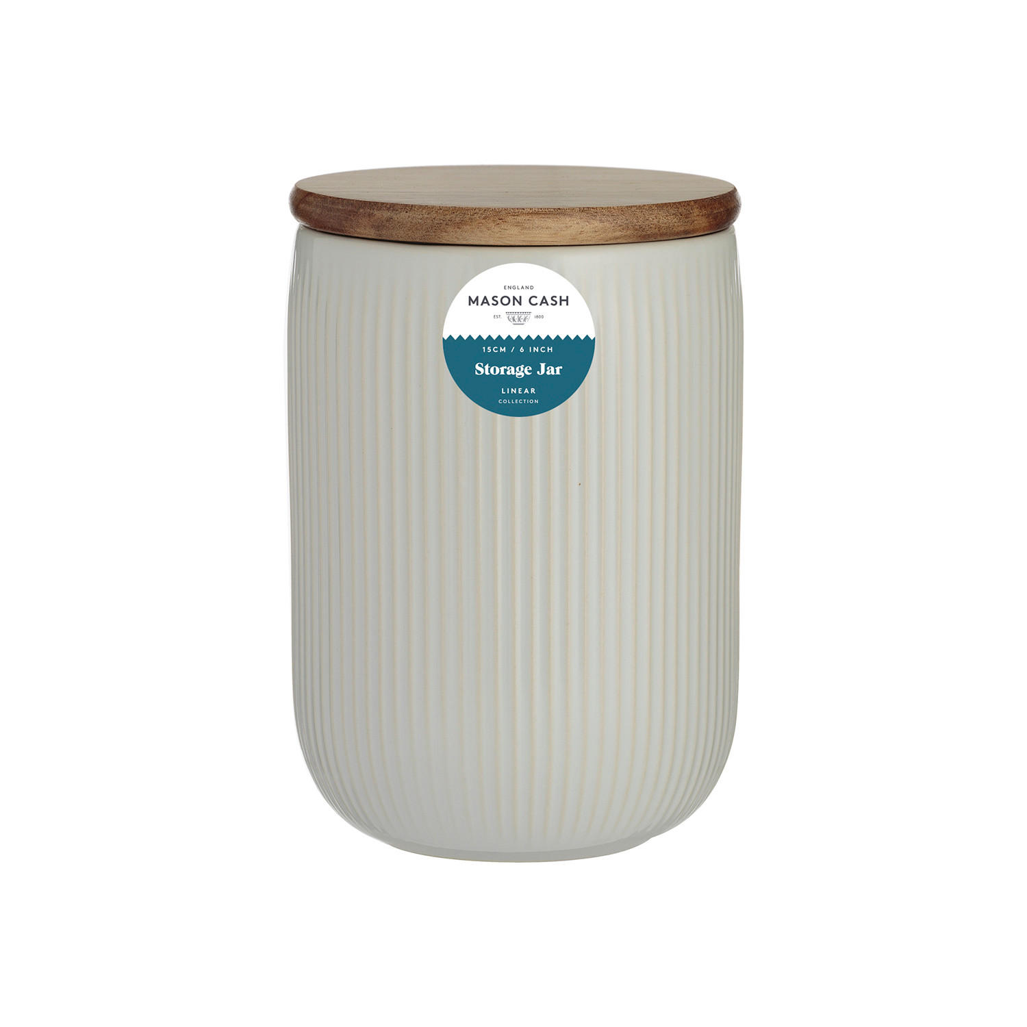 VORRATSBEHÄLTER 0,65 l Steingut mit Deckel - Creme, Keramik (10/15/10cm) - Mason Cash