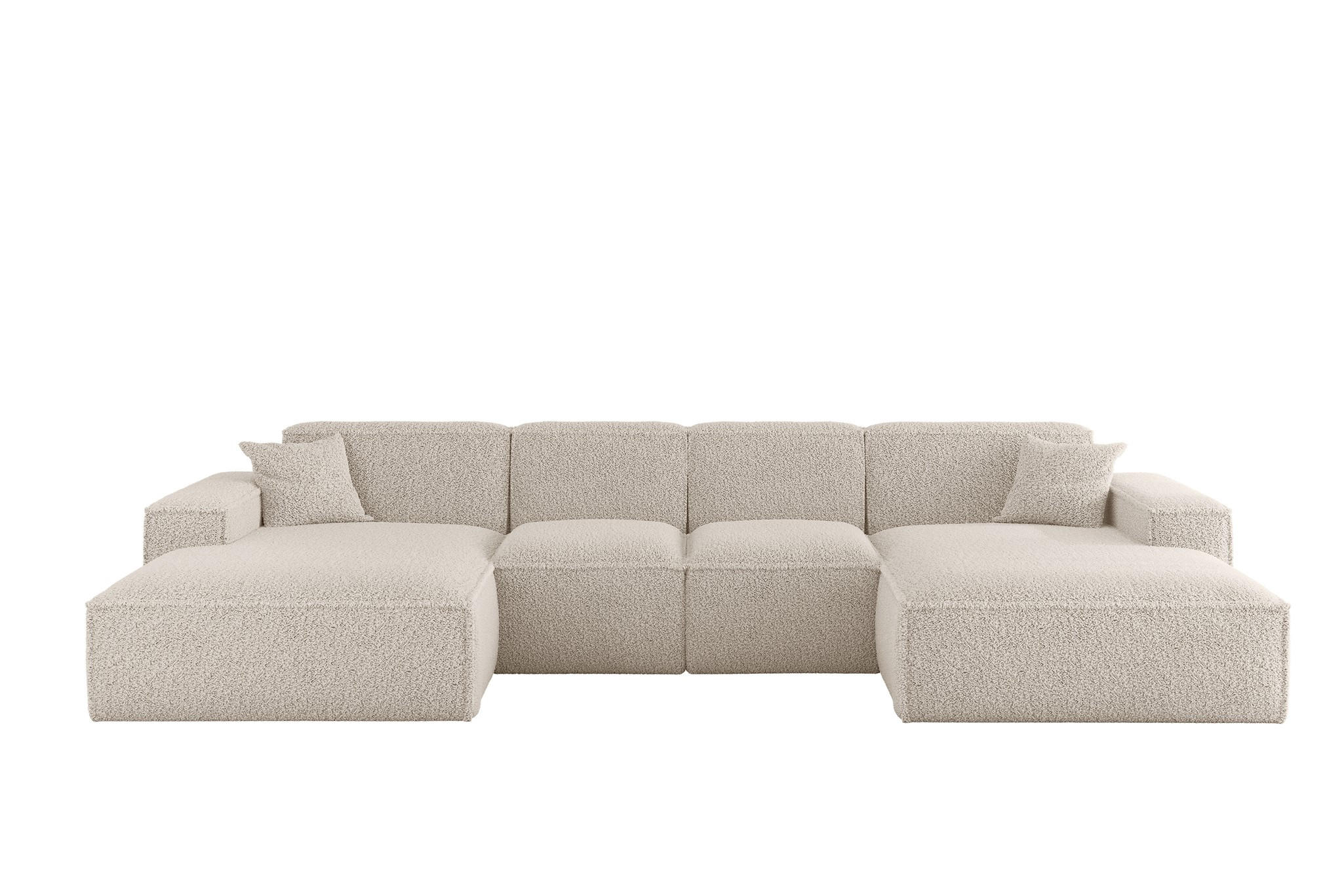 Fun Möbel Wohnlandschaft Creme 342x73x165 cm