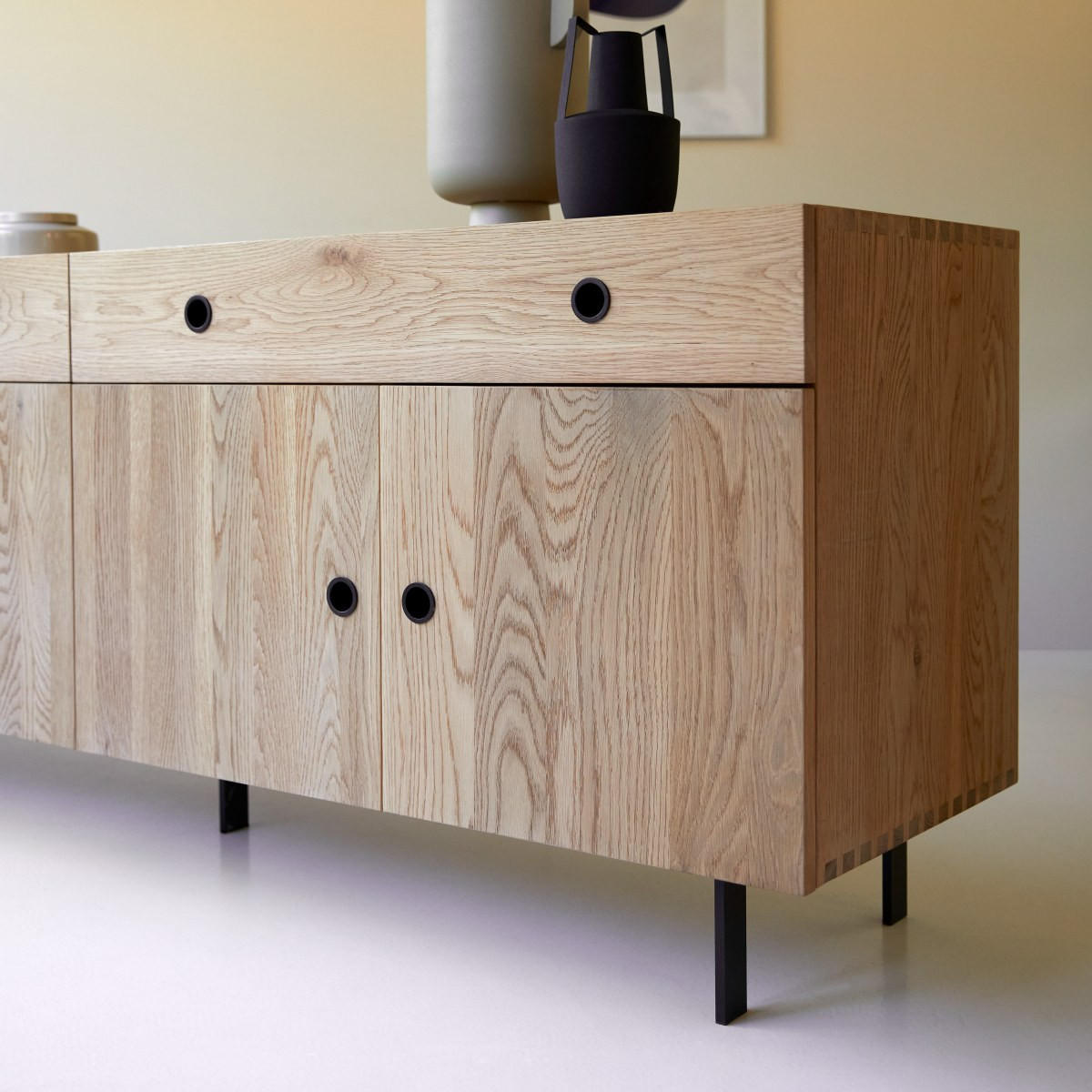 SIDEBOARD Jeanne Natur aus Eiche - Naturfarben, Holz (185/72/45cm) - Tikamoon