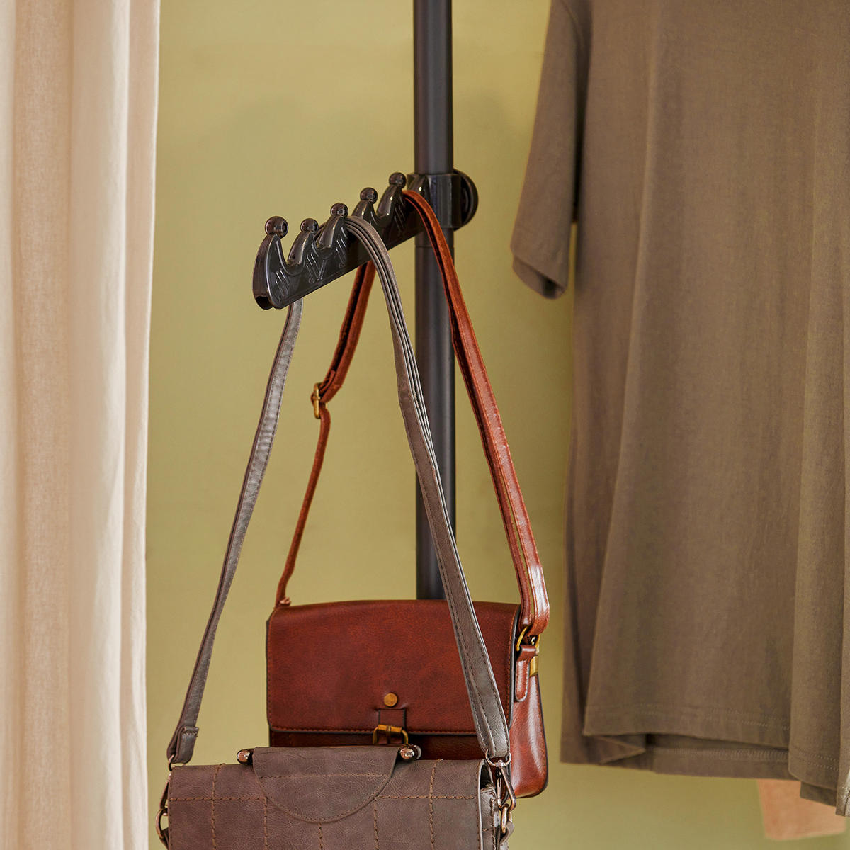 TELESKOP GARDEROBEN SYSTEM Schwarz - Schwarz, Kunststoff (198/285/1cm) - SoBuy