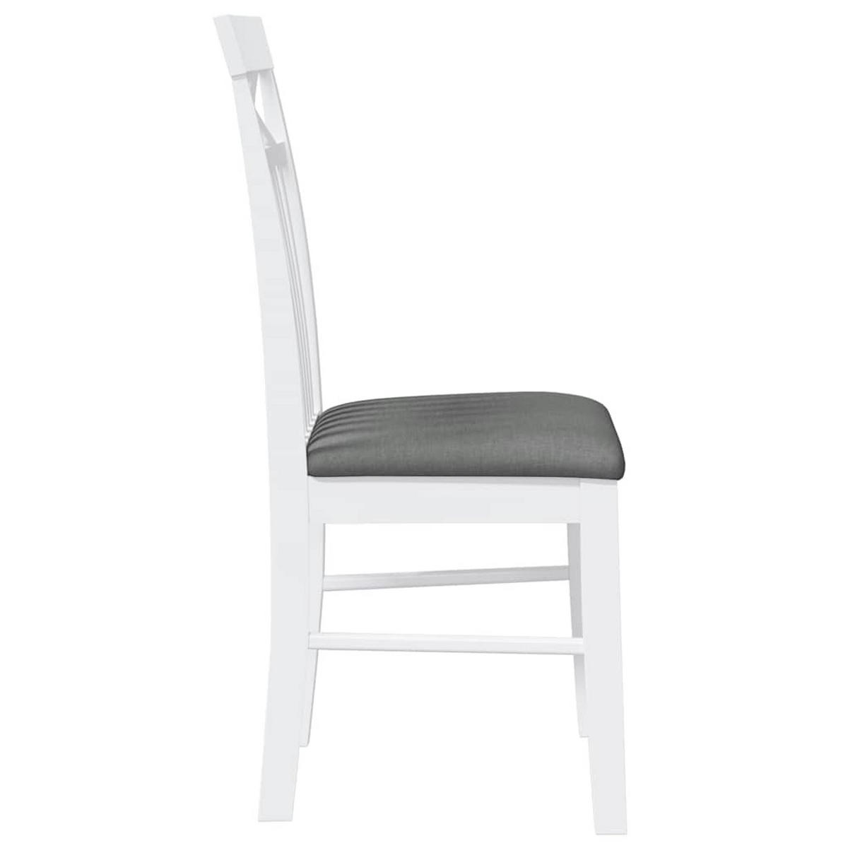 STUHL-SET 2 Stk Lohhain 42.5/94/53.5 cm - Weiß, Holz (42.5/94/53.5cm) - ZMH