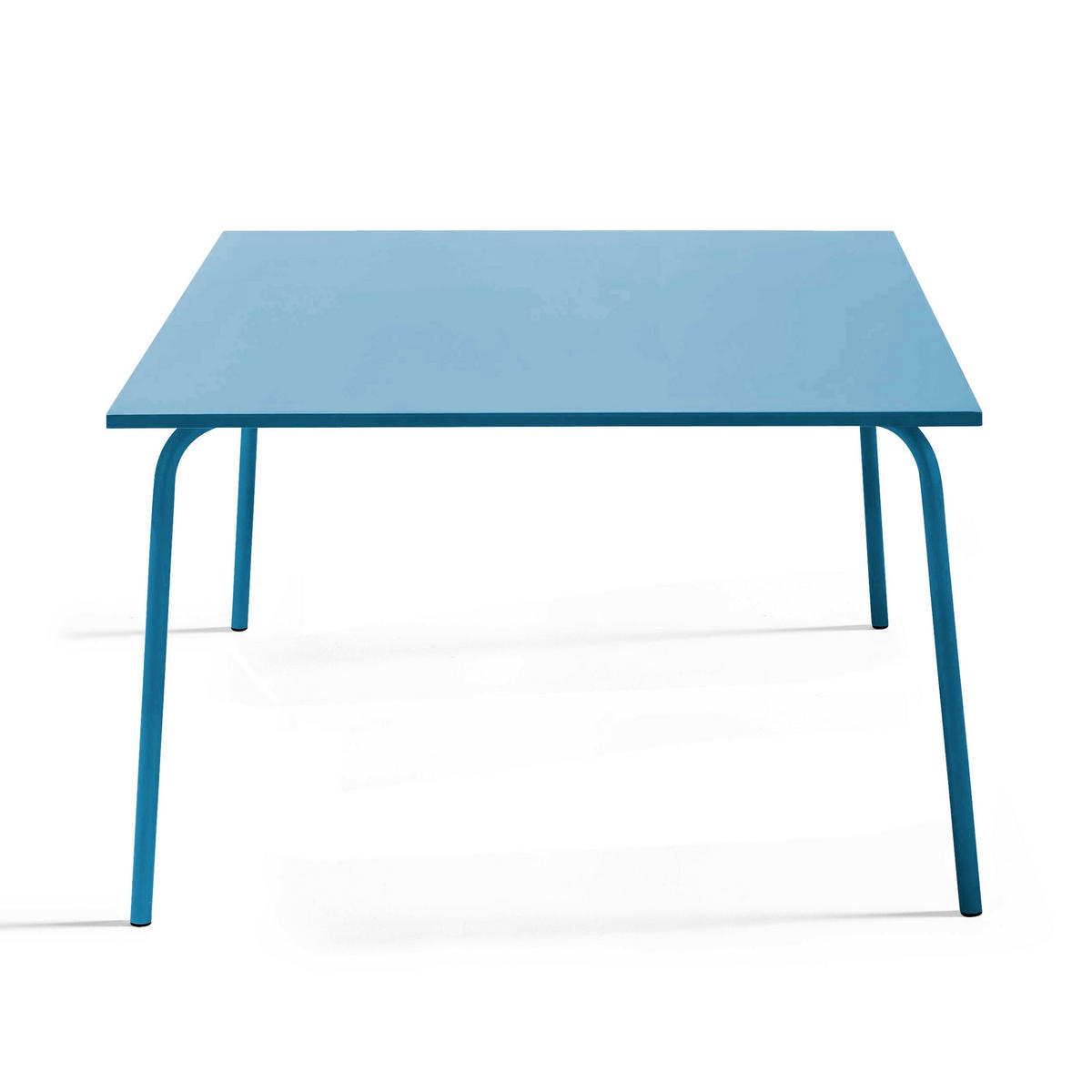 GARTENTISCH , Pazifikblau - Blau, Metall (120/120/72cm) - Oviala