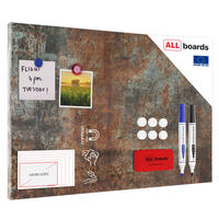 METALBOARD ROST 60x40cm + Zubehör-Set - Rotbraun, Metall (60/40/1.8cm) - ALLboards