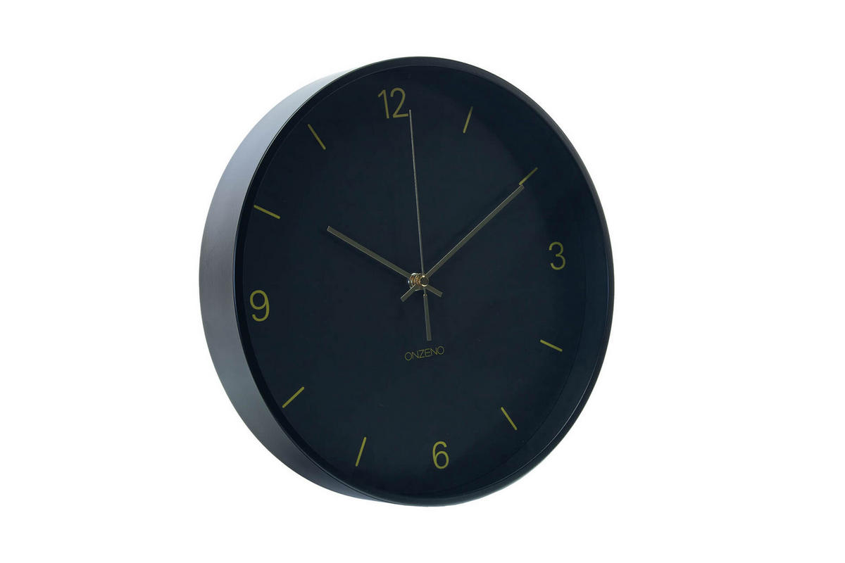 WANDUHR Design Blau 30/30 cm - Blau, Glas (0.9/30/5cm) - ONZENO