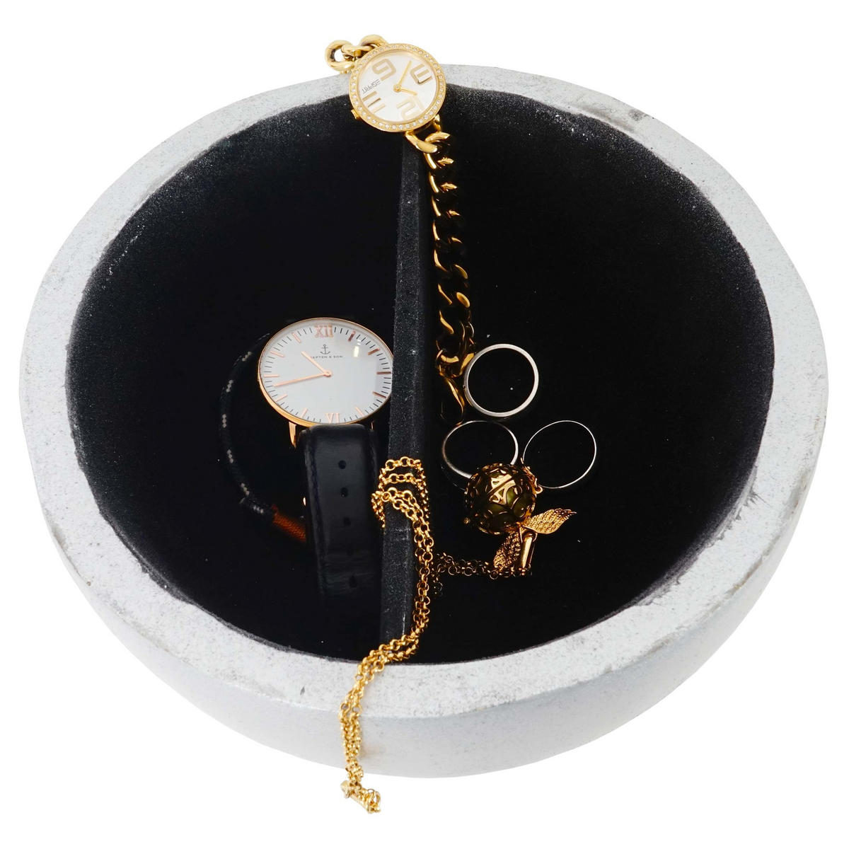 SCHMUCKDOSE APFEL Silber - Silberfarben, Stein (19/21/19cm) - MCW