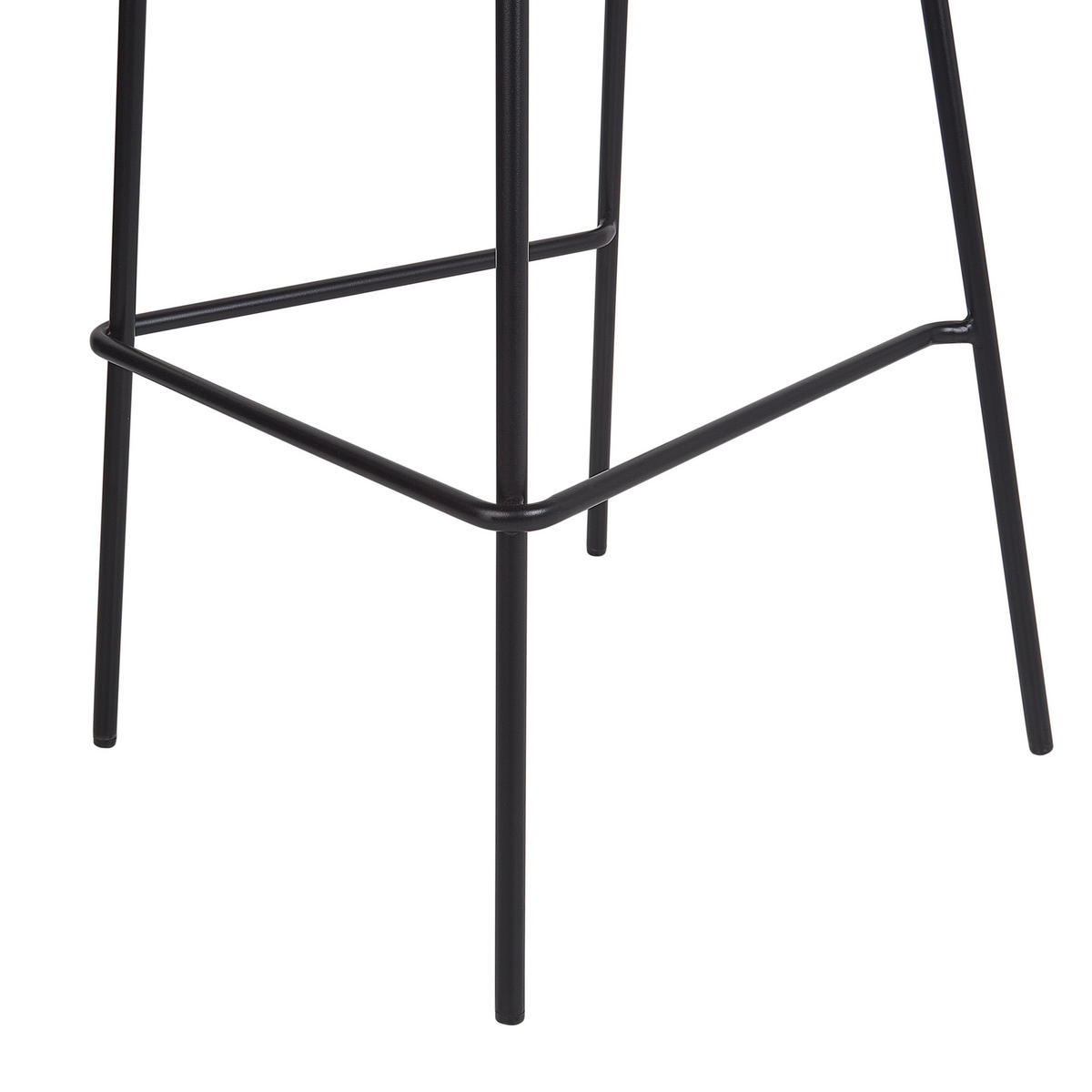 BARSTÜHLEN 2er-Set Schwarz/Hellbeige Luana - Beige/Schwarz, Textil (52/116/48cm) - Beliani