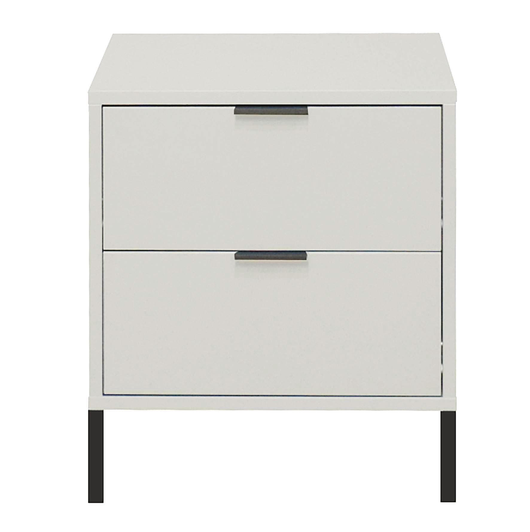 KOMMODE Erna 51x45x62 Kreidegrau matt Lack - Hellgrau, Holzwerkstoff (51/62/45cm) - 58aufmkessel
