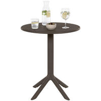 GARTENTISCH rund Ø60 cm Kunststoff Taupe - Taupe, Kunststoff (60/60/76cm) - CLP