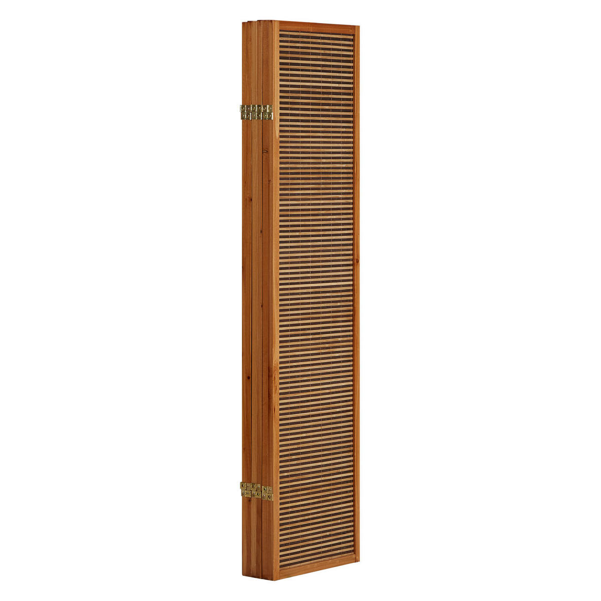 PARAVENT 6-tlg. 264/175 cm Braun Bambusstreben - Braun, Holz (264/175/2cm) - Homestyle4u