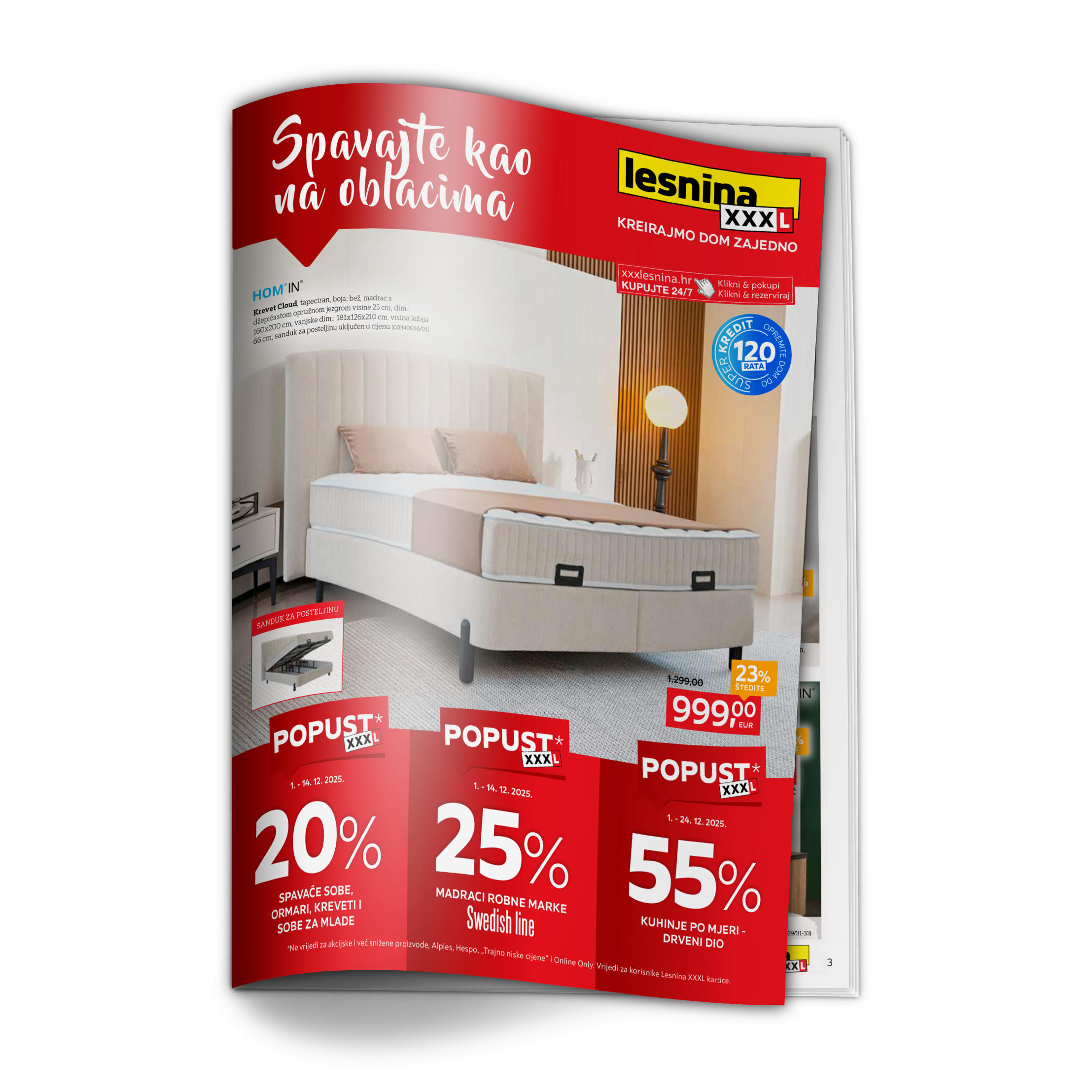 Spavajte kao na oblacima