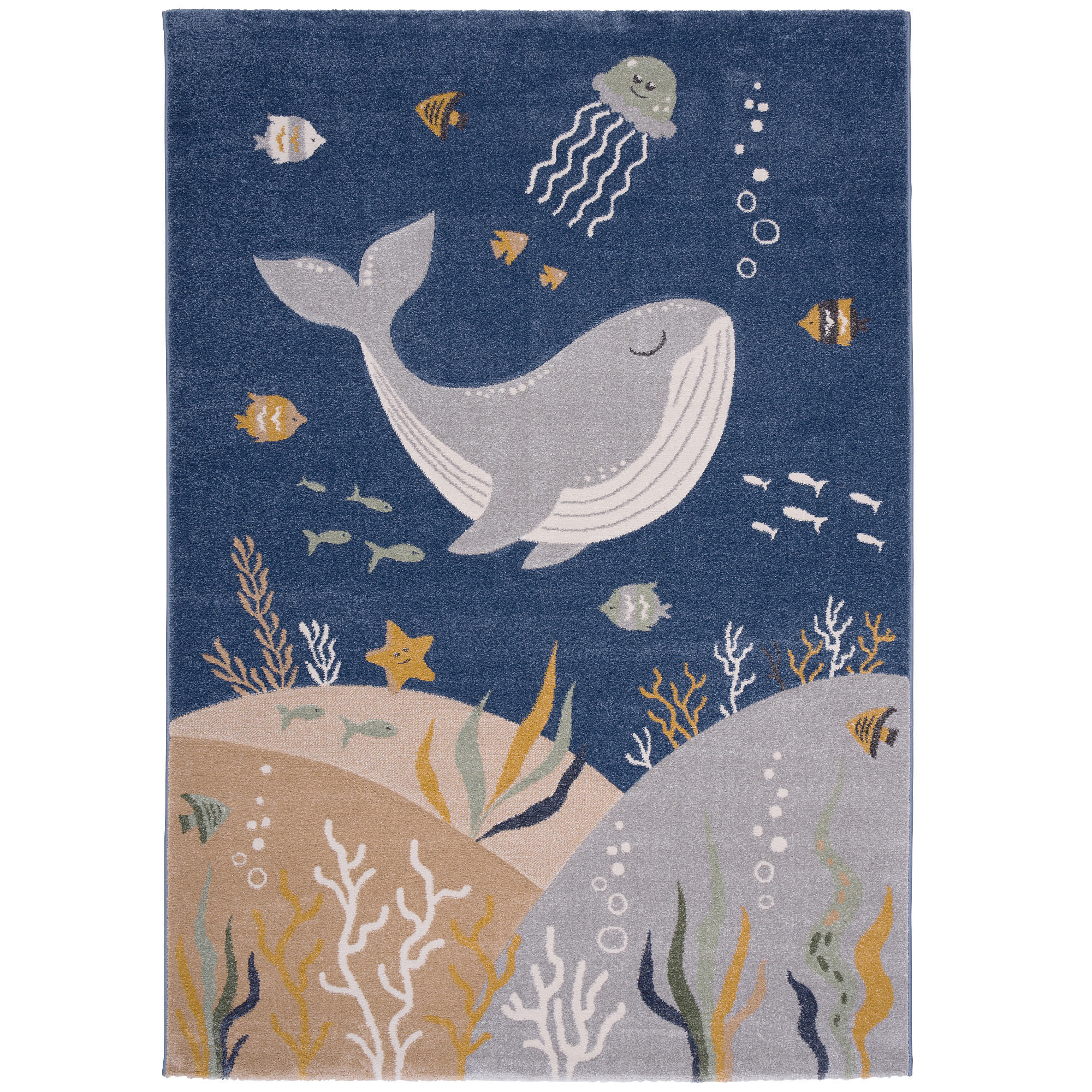 KINDER TEPPICH MAUI KIDS OZEAN - Blau, Textil (80/150cm) - Pergamon