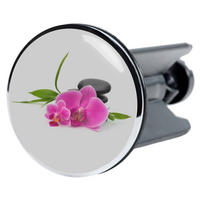 WASCHBECKENSTÖPSEL Wellness - Violett, Kunststoff/Metall (4/7/7cm) - Sanilo