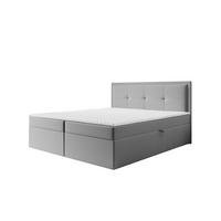 BOXBETT Degna In überlänge - Grau, Holzwerkstoff/Textil (160/220cm) - Fun Möbel