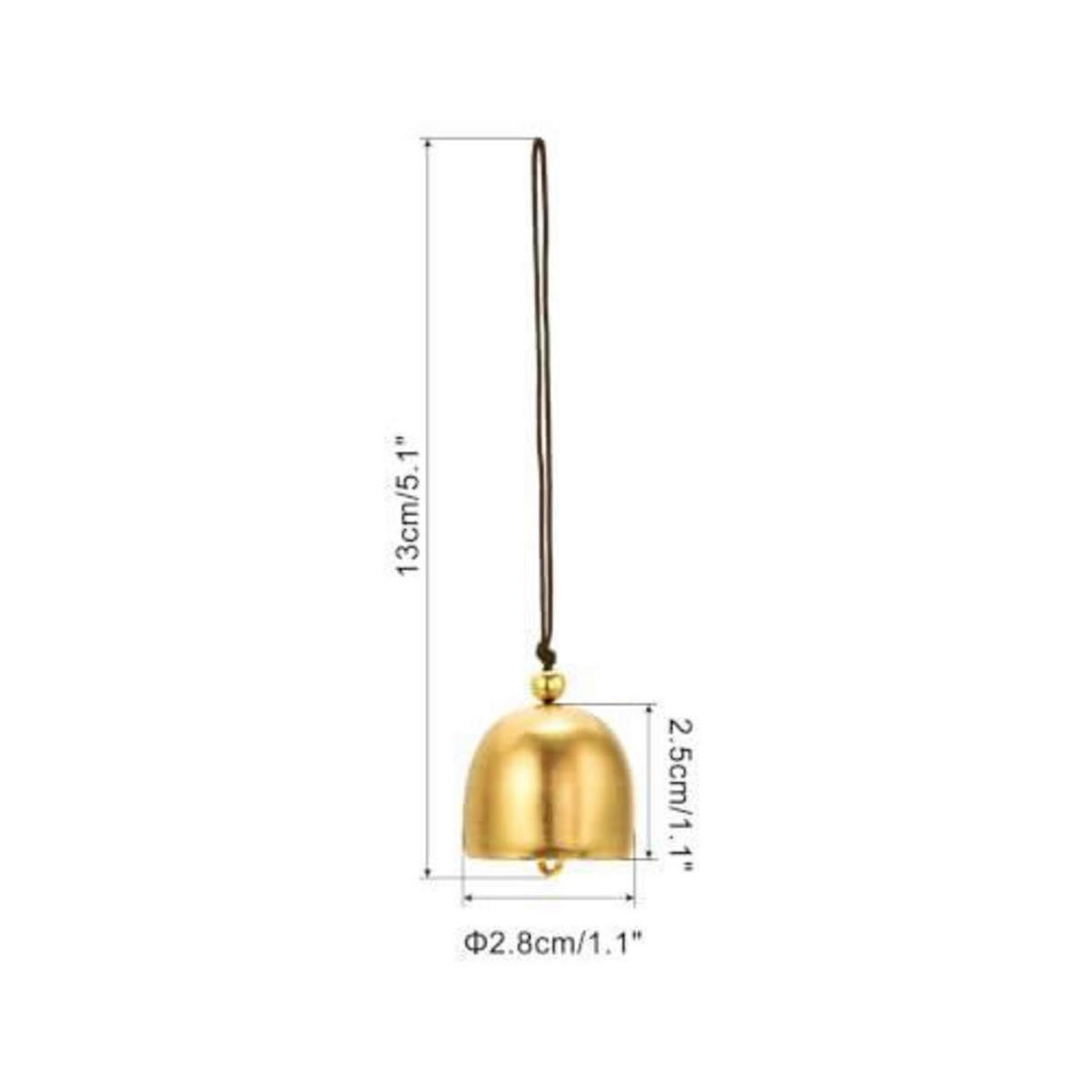 WINDSPIEL 3-teiliges Set Metall Gold Braun - Goldfarben, Metall (13/2.8/2.8cm)
