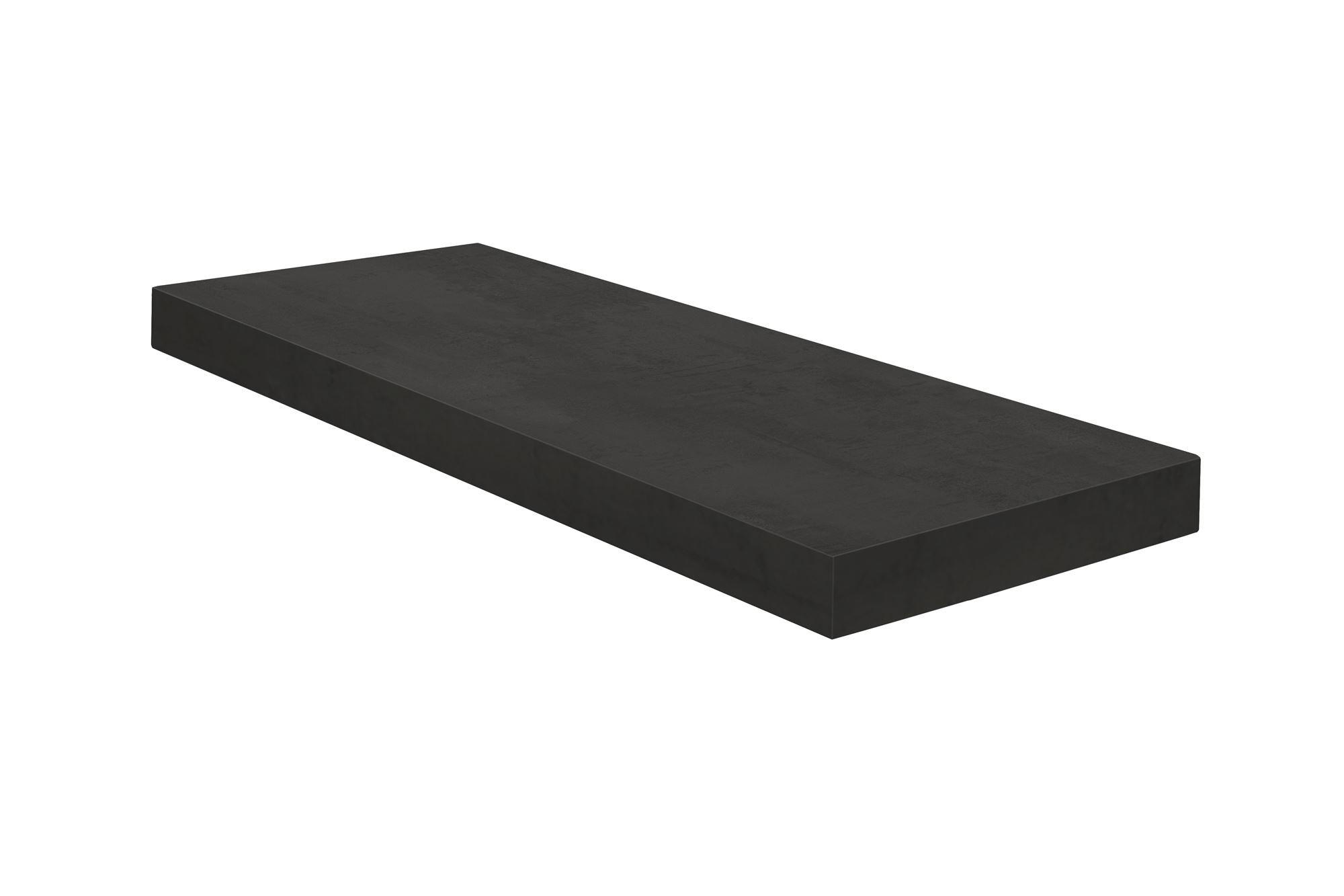 WANDBOARD Elif 60x24x4 aus Holzwerkstoff in der Farbe schwarzstahl - Schwarz, Kunststoff (60/4/24cm) - 58aufmkessel
