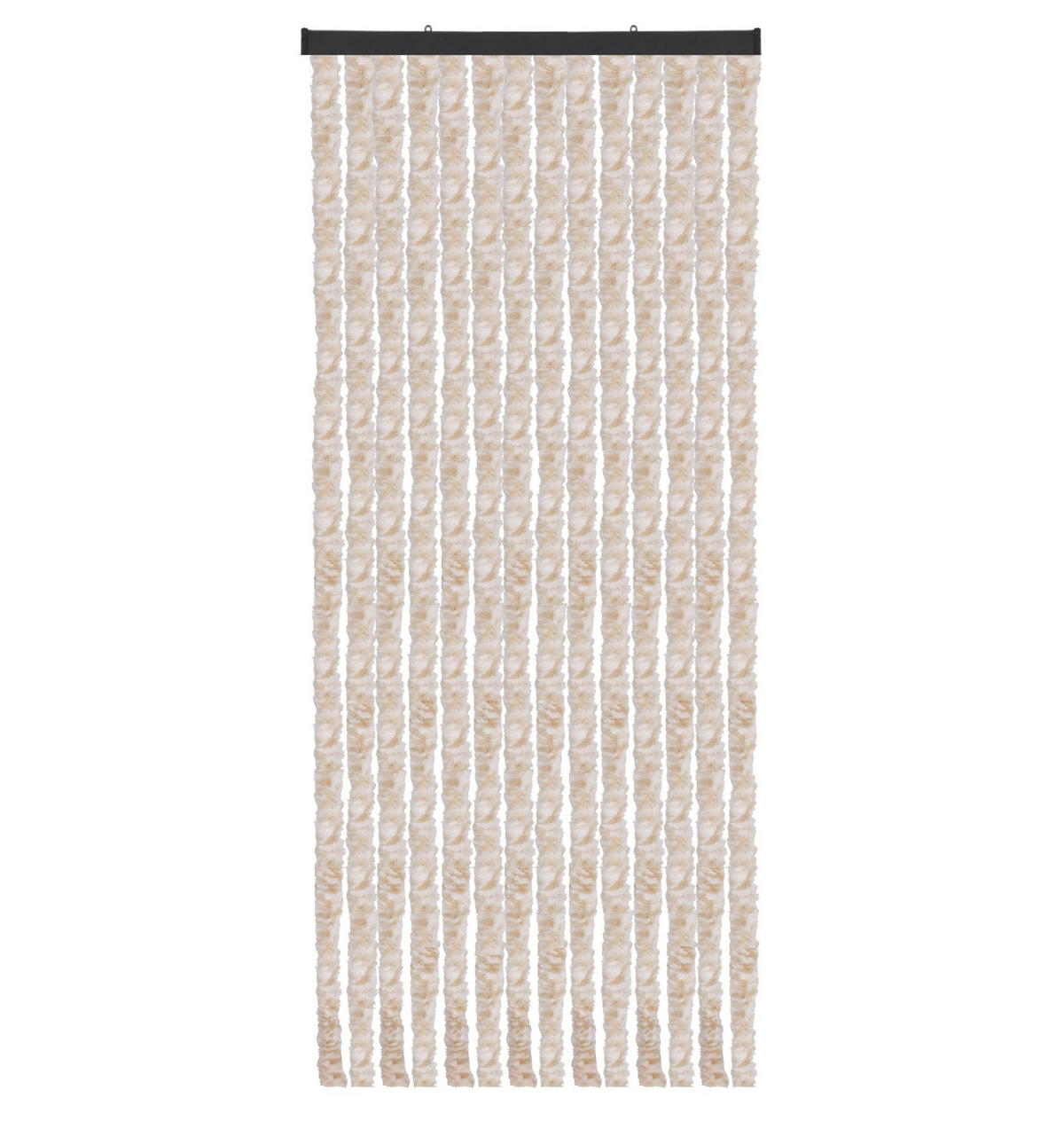 FLAUSCHVORHANG (56x185 cm) Türvorhang in "Meliert Beige-Weiß" - Beige, Kunststoff (56/2/185cm) - Arsvita