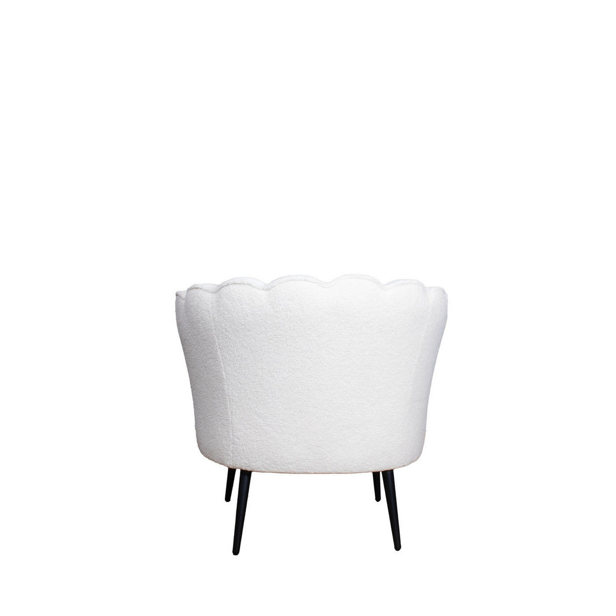 SESSEL aus Teddy-Stoff, weiß - Weiß, Textil (57/80/85cm) - Giga Meubel