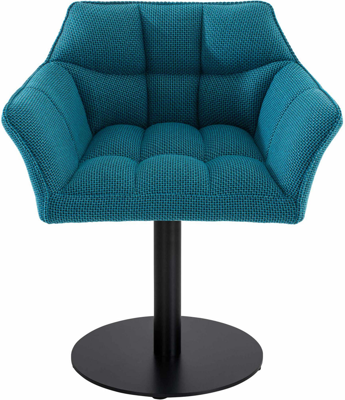 SESSEL Stoff türkis - Türkis/Schwarz, Textil/Metall (64/75/48cm) - CLP