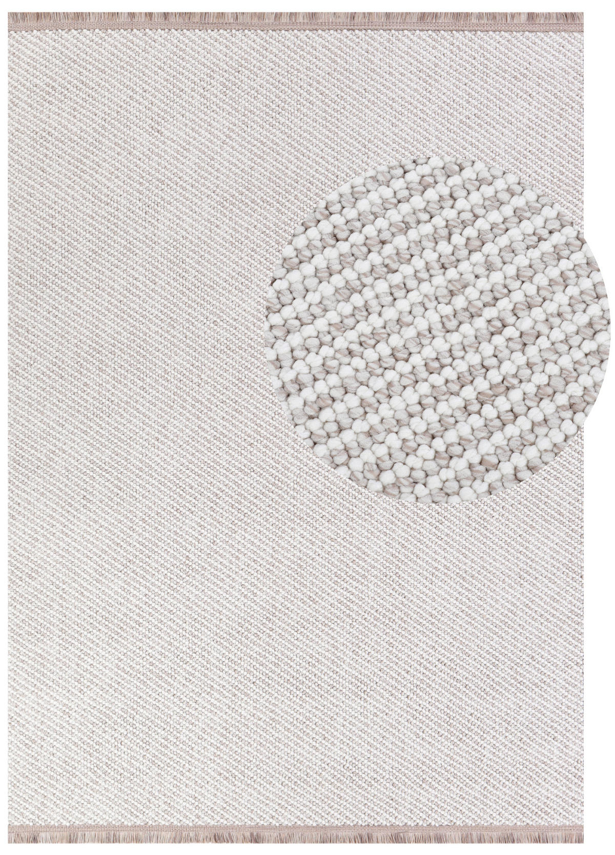 TEPPICH AGRA Beige 140/190 cm - Beige, Textil (140/190cm) - Tapiso