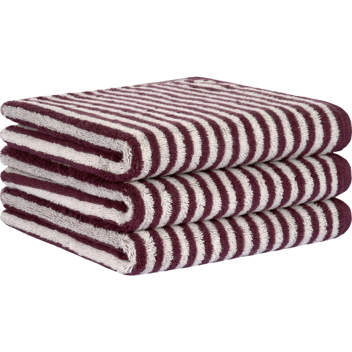 HANDTÜCHER CLUB 6300 BURGUND - 87 - Rot, Textil (70/140cm) - Cawö