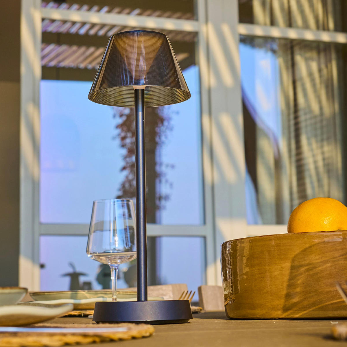 LED-TISCHLAMPE BEVERLY schwarz - Schwarz, Metall (13/13/34cm) - Lumisky