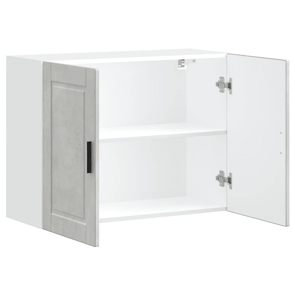 KÜCHEN-HÄNGESCHRANK Betongrau Holzwerkstoff - Grau, Holzwerkstoff (31/60/80cm) - vidaXL