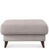 HOCKER GUSTAVO Bouclé, Grau - Grau, Holz/Holzwerkstoff (92/49/92cm) - KONSIMO®