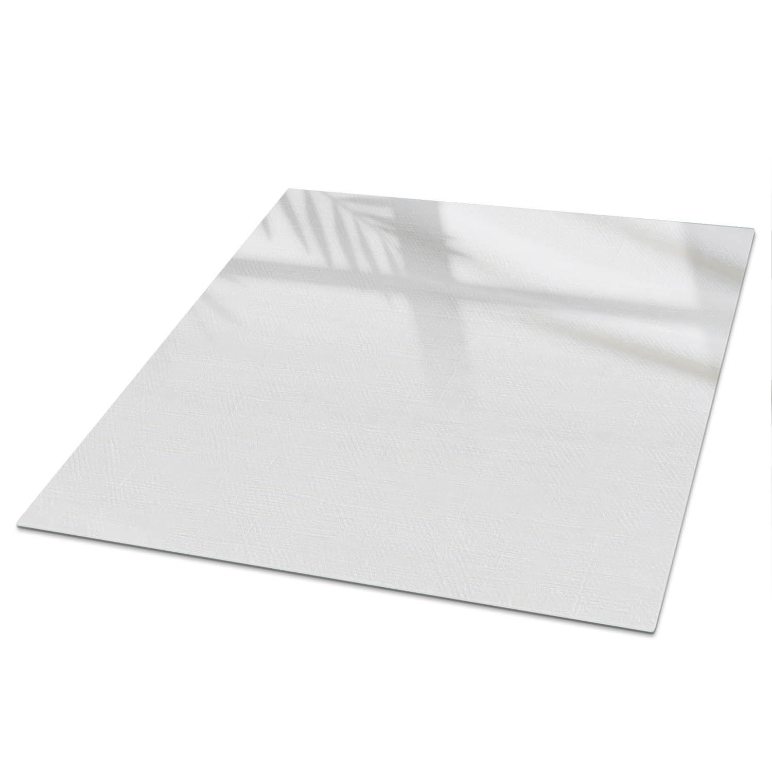 TISCHPLATTE 50x50 cm – Leichte Textur - Weiß, Glas (0.4/50/50cm) - Wallfluent