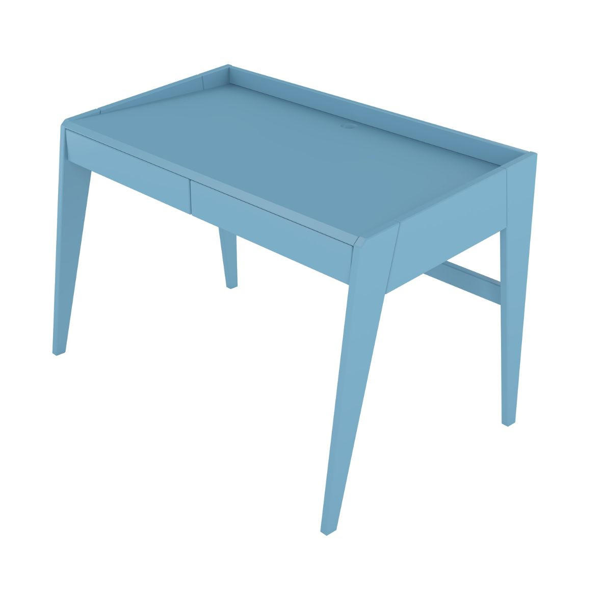 Thumbnail - Visby Schreibtisch, Pastellblau, Holz, Rechteckig, 125x81x70 cm, Arbeitszimmer, Schreibtische, Bürotische