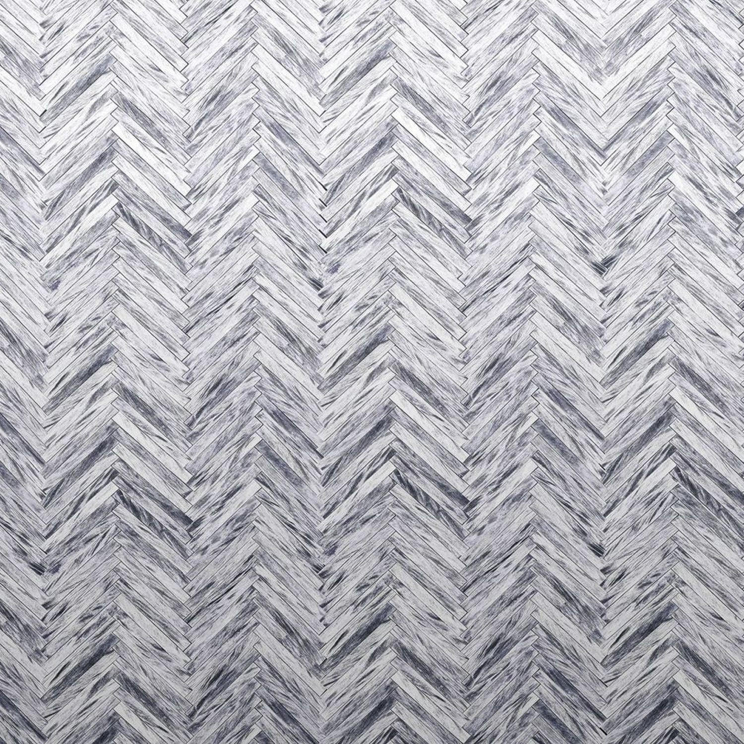 FOTOTAPETE Fischgrätenmuster 400 x 250 cm - Schwarz, Papier (400/250cm) - Sanders & Sanders