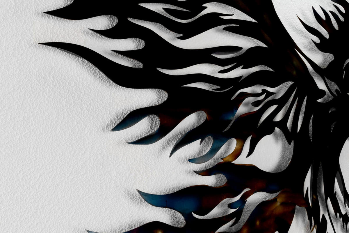 WANDDEKO Braun 93/72 cm - Braun, Metall (2.1/72/3cm) - KUNSTLOFT