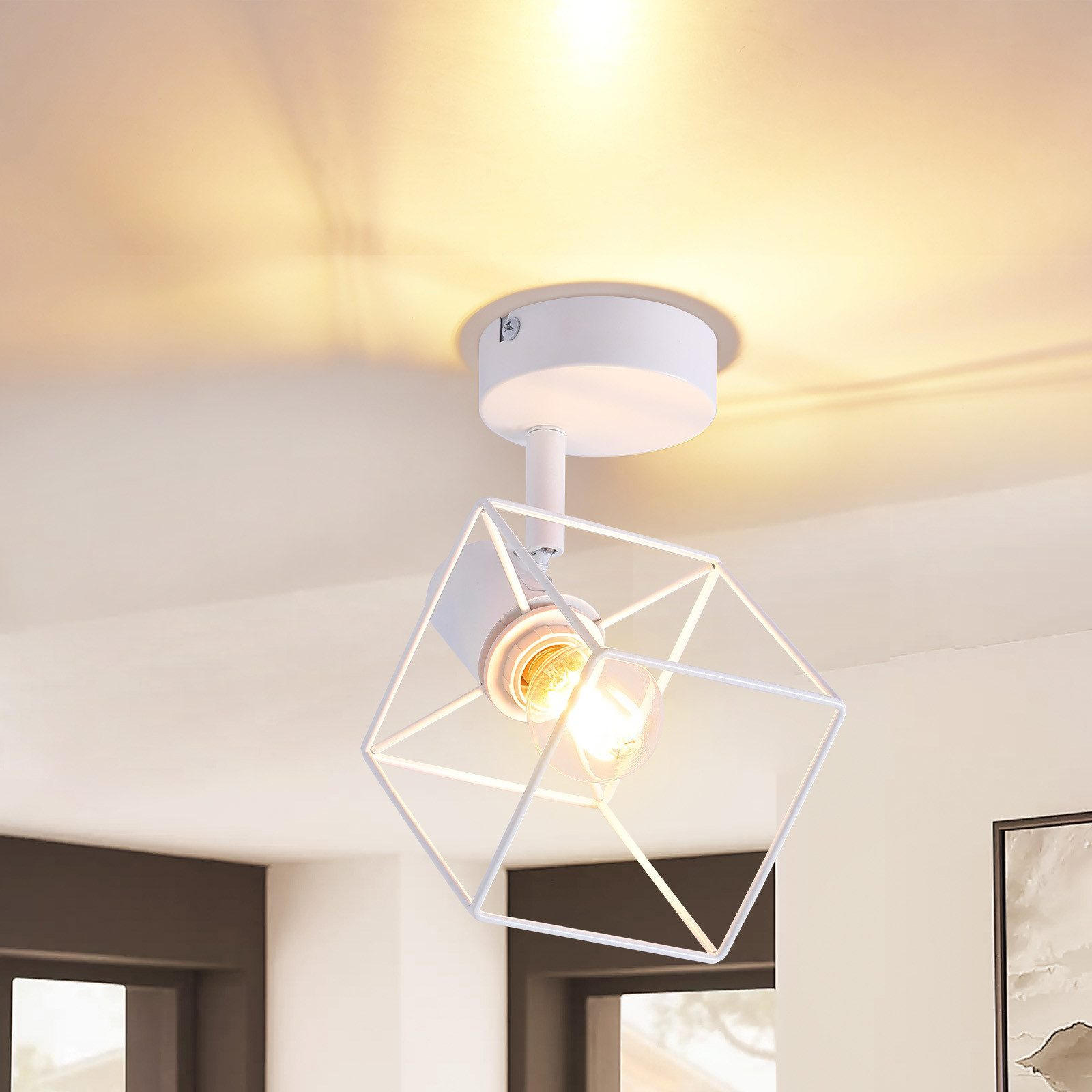 STRAHLER Fürth 1-flammig 10/10/15 cm - Weiß, Metall (10/10/15cm) - Nettlife