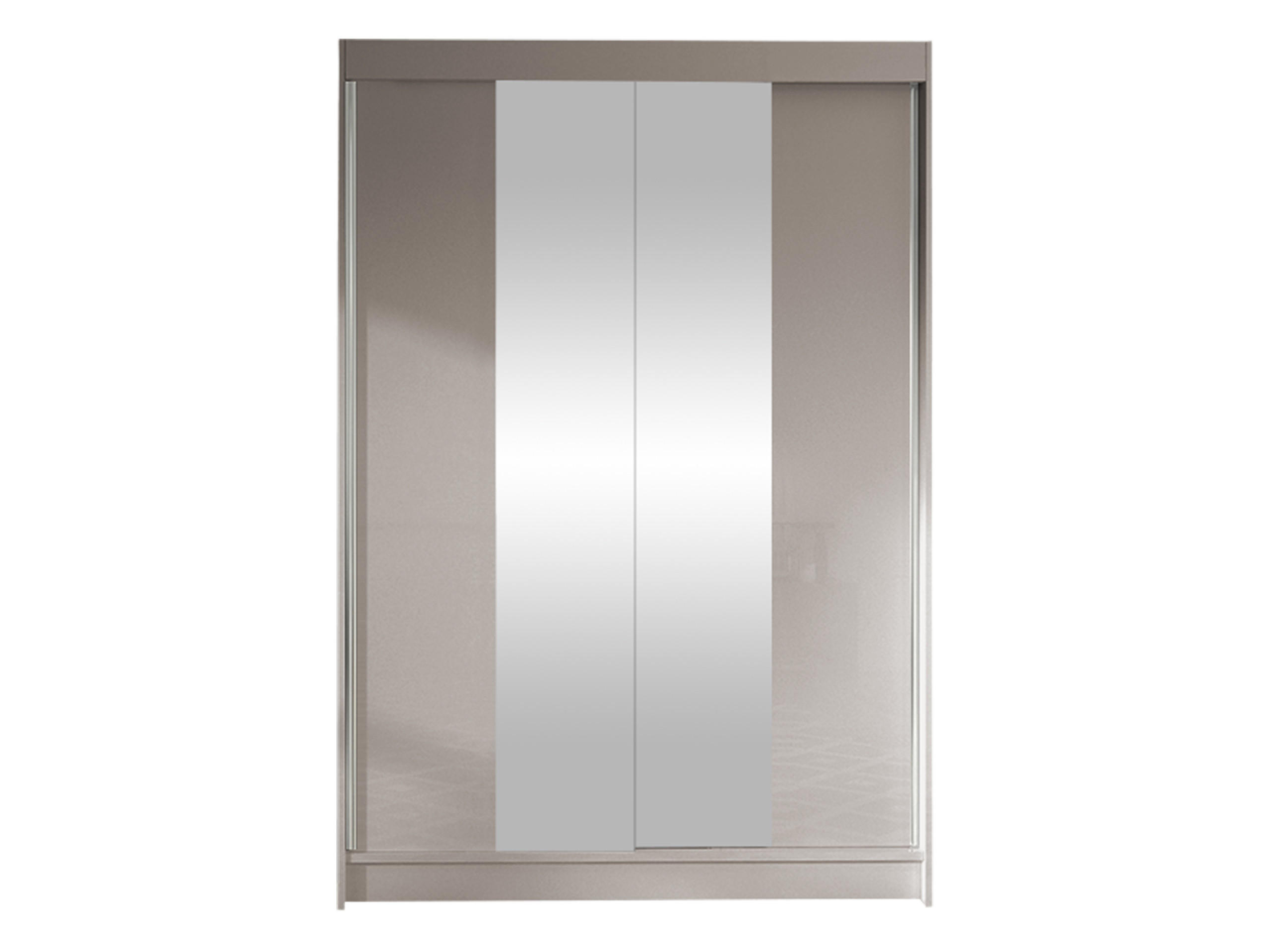 SCHWEBETÜRENSCHRANK Lino II - Kaschmir, Holzwerkstoff/Metall (120/200/58cm) - MIRJAN24
