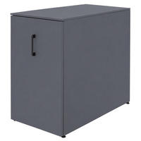 AKTENSCHRANK Dunkelgrau - Dunkelgrau, Metall (43/74/80cm) - MCW