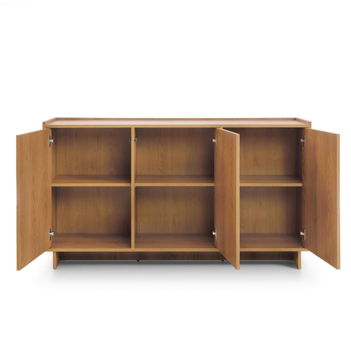 KOMMODE Kiyro - Braun, Holzwerkstoff (147/82/39cm) - Pillovely