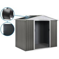 METALL-GARTENHAUS dallas Taupe - Taupe, Metall (81/267/181cm) - Habitat Garten