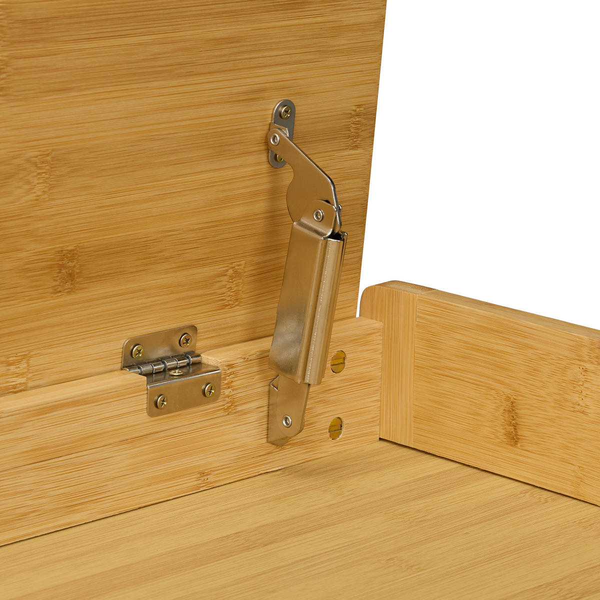 SCHUHBANK - Hellbraun, Holz/Kunststoff (90/45/37cm) - Relaxdays