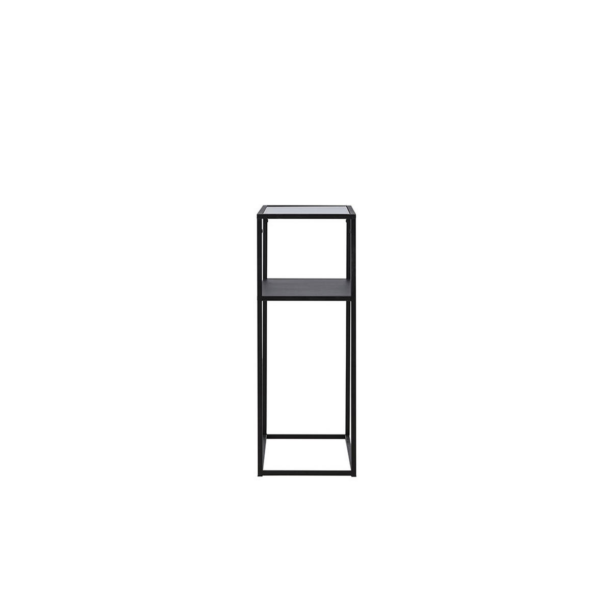 KONSOLENTISCH, Bogota, Schwarz, Glas, 80 x 30 x 80 cm - Schwarz, Glas/Metall (30/80/80cm) - ebuy24