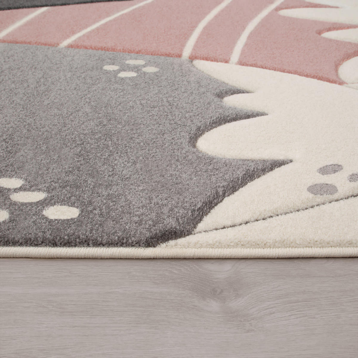 KINDERTEPPICH 133/133 cm Cosmo 707 - Pink, Kunststoff (133/133cm) - Paco Home