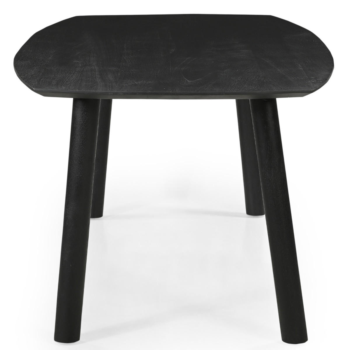 ESSTISCH oval aus Mangoholz 170 cm, schwarz - Schwarz, Holz (170/100/76cm) - Giga Meubel