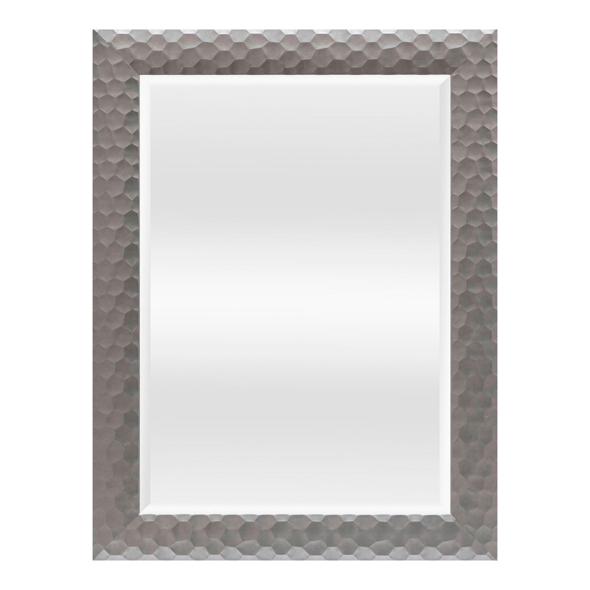WANDSPIEGEL Ocre - Silberfarben, Glas/Kunststoff (50/84/70cm) - [en.casa]