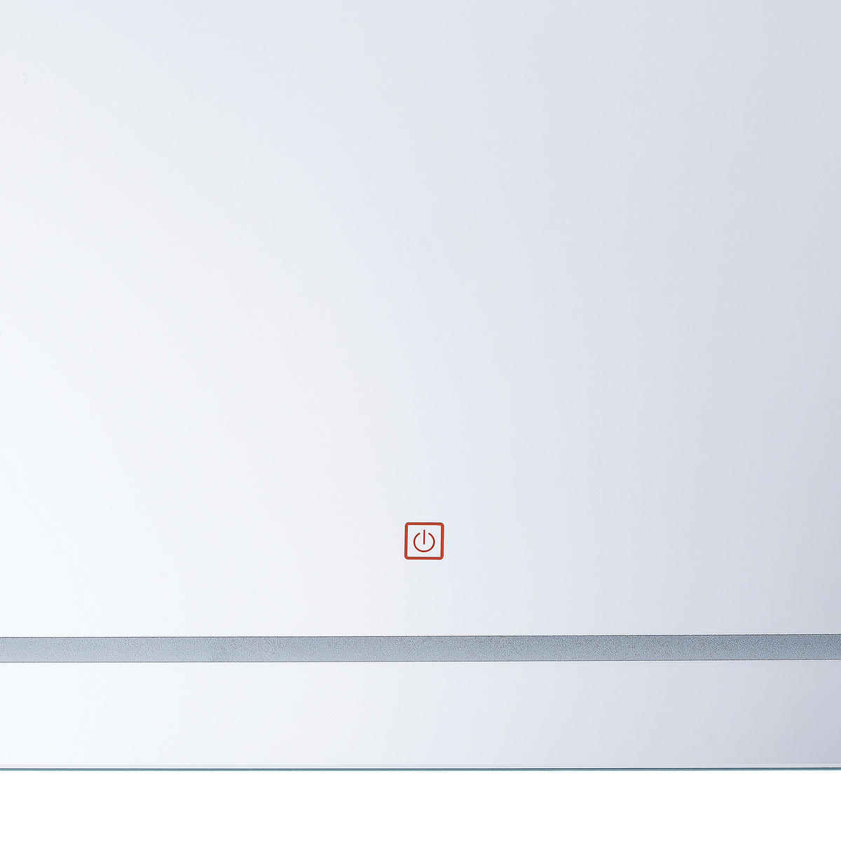 BADSPIEGEL mit LED-Beleuchtung rechteckig 80/60 cm Wassy - Silberfarben, Glas (80/60/3cm) - Beliani