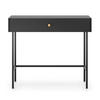 SCHMINKTISCH Divenos Schwarz 93 cm - Goldfarben/Schwarz, Holzwerkstoff/Metall (39/93.2/79cm) - Selsey