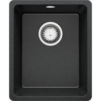SPÜLBECKEN Venedig Slim Easy, 2-er set Anthrazit 36/44 cm 1 Becken + Ablauf-Set ab 40er Unterschrank - Chromfarben/Anthrazit, Kunststoff (36/20/44cm) - Primagran